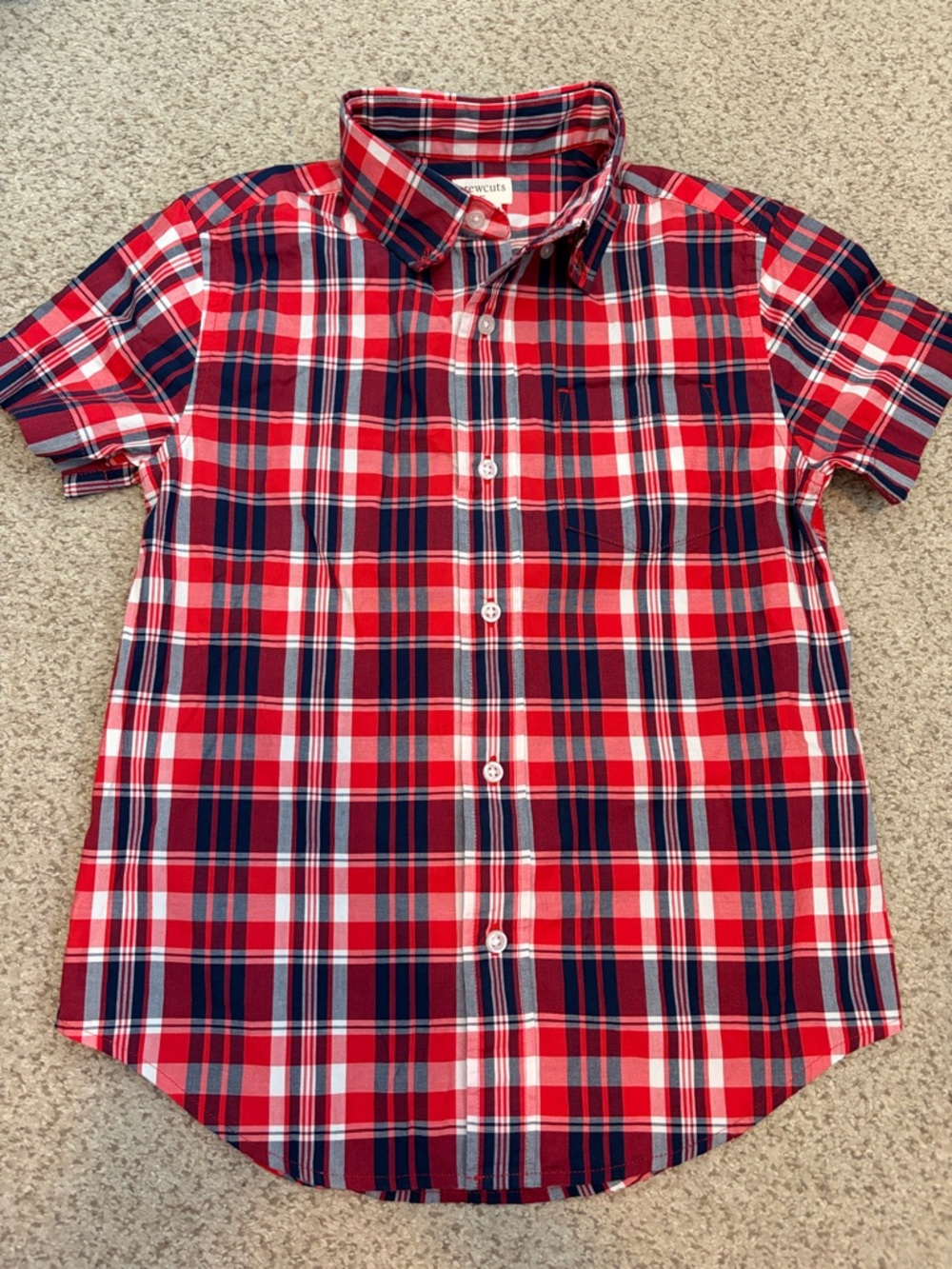 NBW J. Crew Crewcuts Plaid Shirt, 6-7